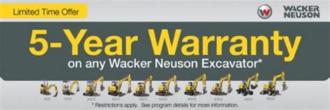 wacker neuson extended warranty